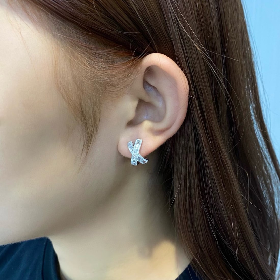 14k Gold 0.79 Ctw Natural H Diamond Earrings - 3