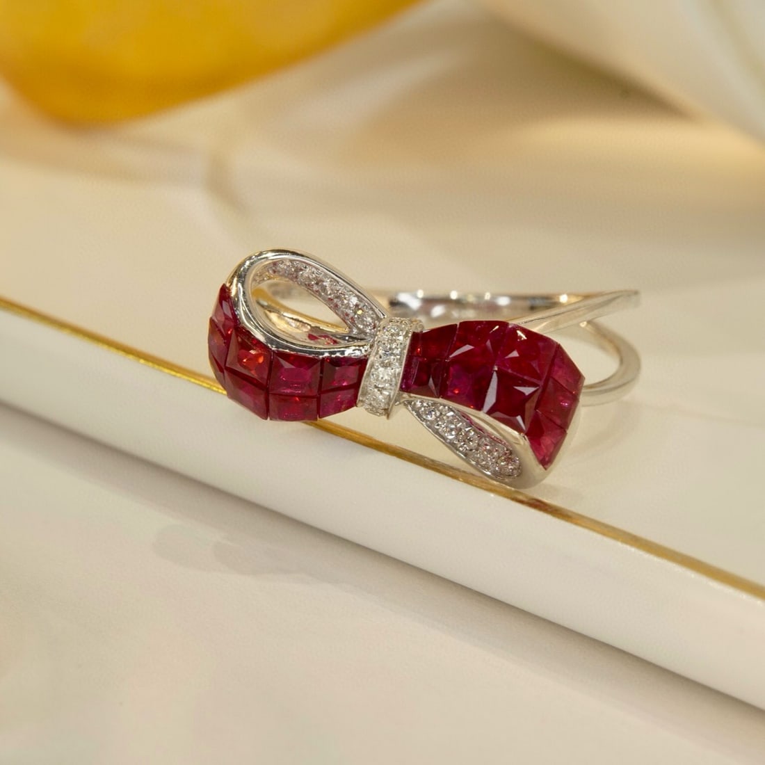 14k Gold 1.56 Ctw Natural Ruby & Diamond Ring - 3