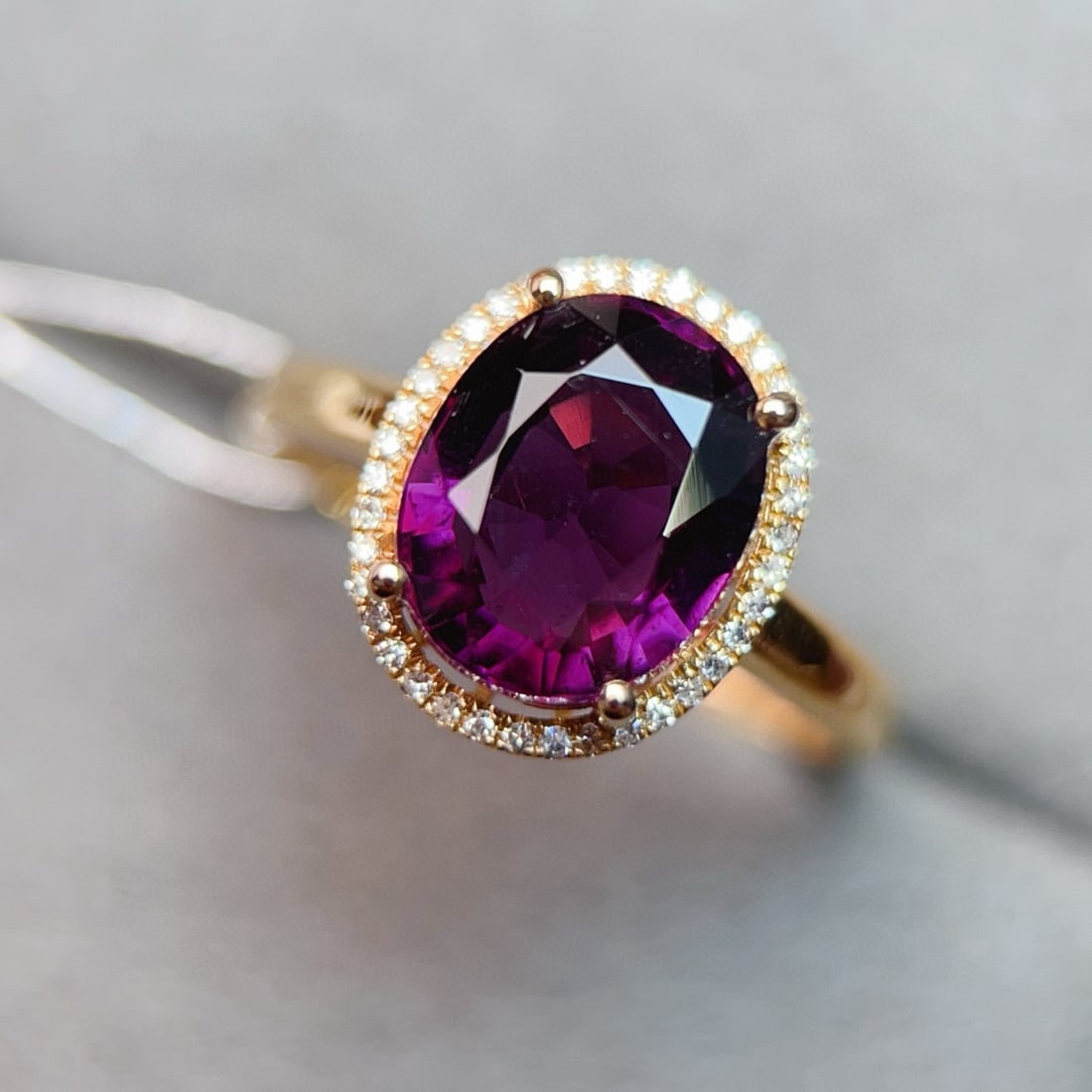 14k Gold 3.76 Ctw Natural Tourmaline & Diamond Ring - 2