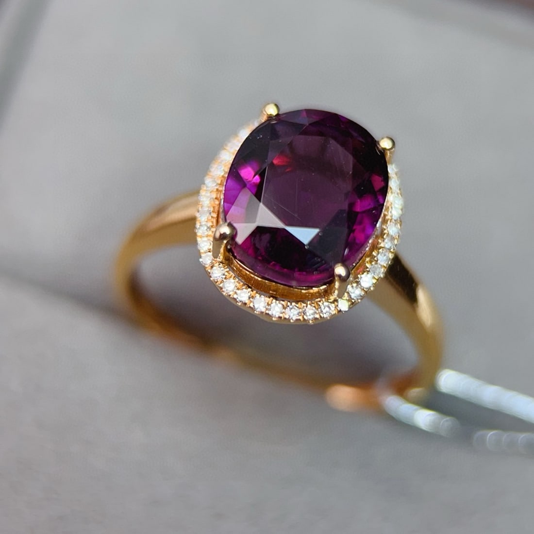 14k Gold 3.76 Ctw Natural Tourmaline & Diamond Ring - 3