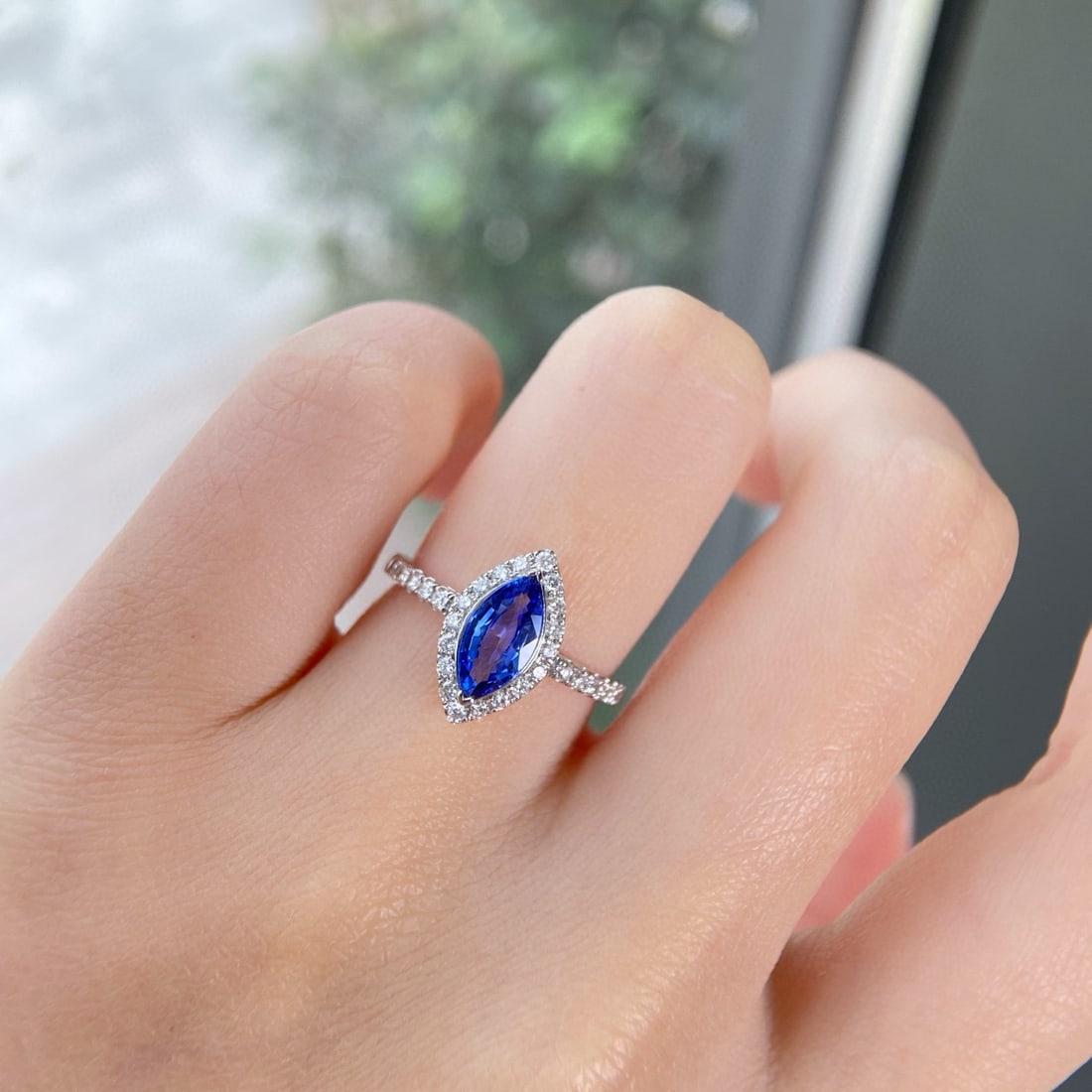 14k Gold 1.52 Ctw Natural Sapphire & Diamond Ring - 4