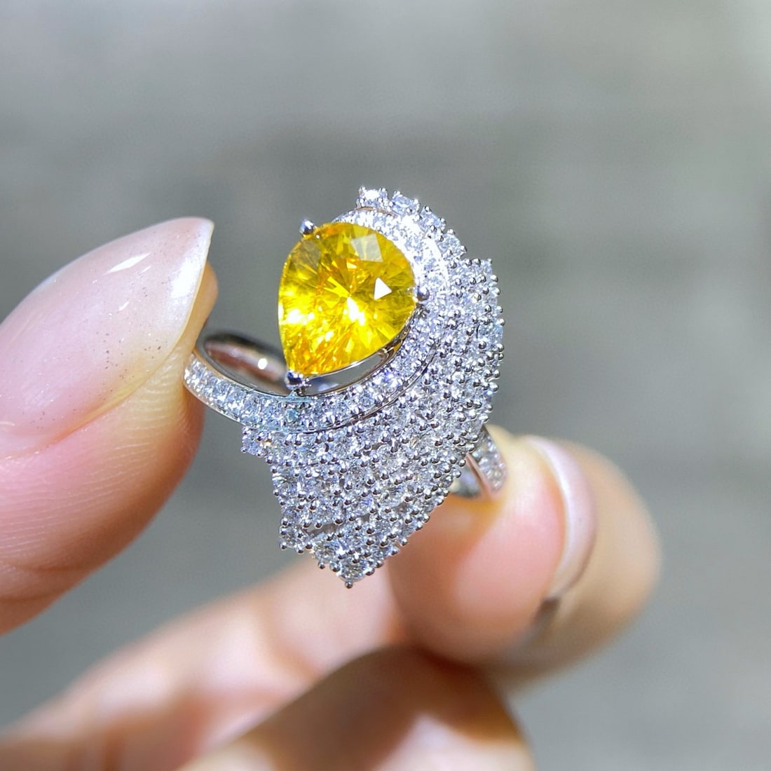 14k Gold 2.77 Ctw Natural Sapphire & Diamond Ring - 2