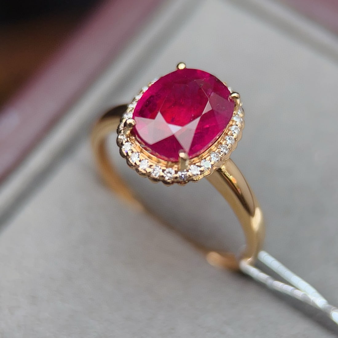 14k Gold 3.04 Ctw Natural Tourmaline & Diamond Ring - 5