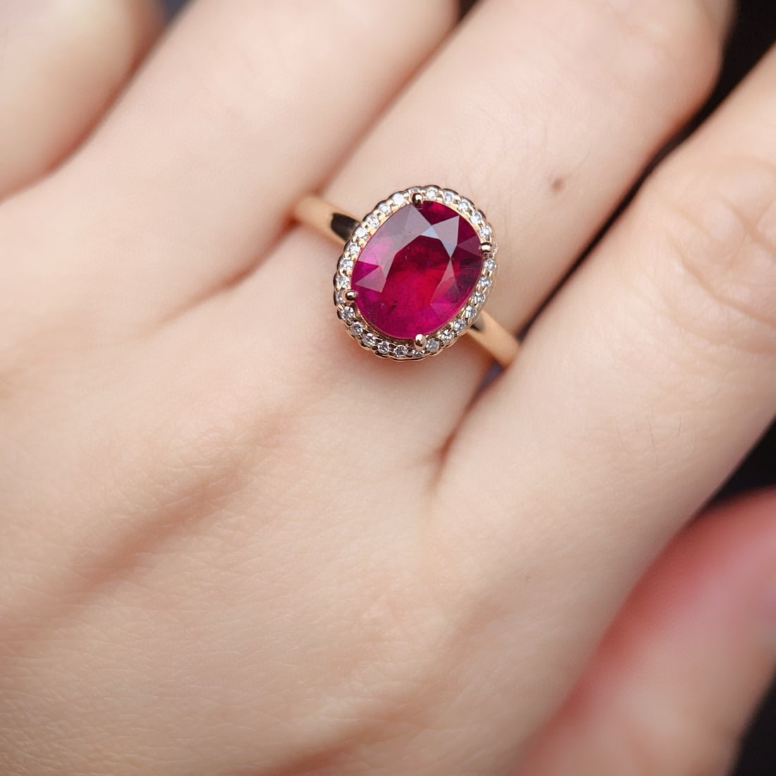 14k Gold 3.04 Ctw Natural Tourmaline & Diamond Ring - 6