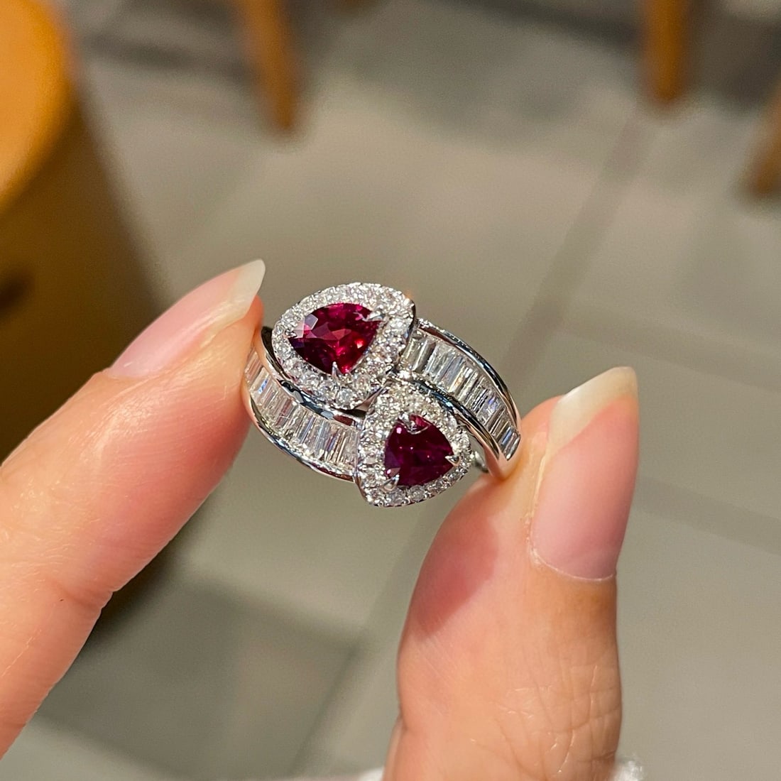 14k Gold 1.10 Ct Natural Ruby & Diamond Ring - 5