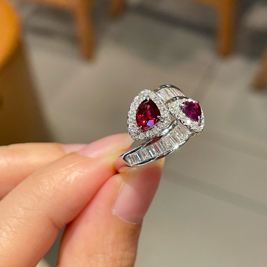 14k Gold 1.10 Ct Natural Ruby & Diamond Ring - 6