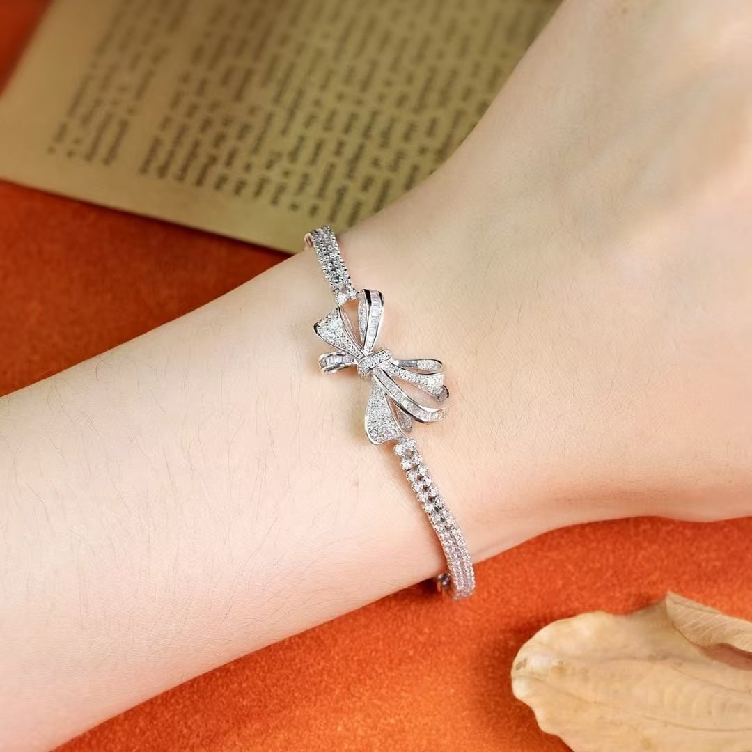 14k Gold 1.8 Ct Natural H Diamond Bracelet - 3