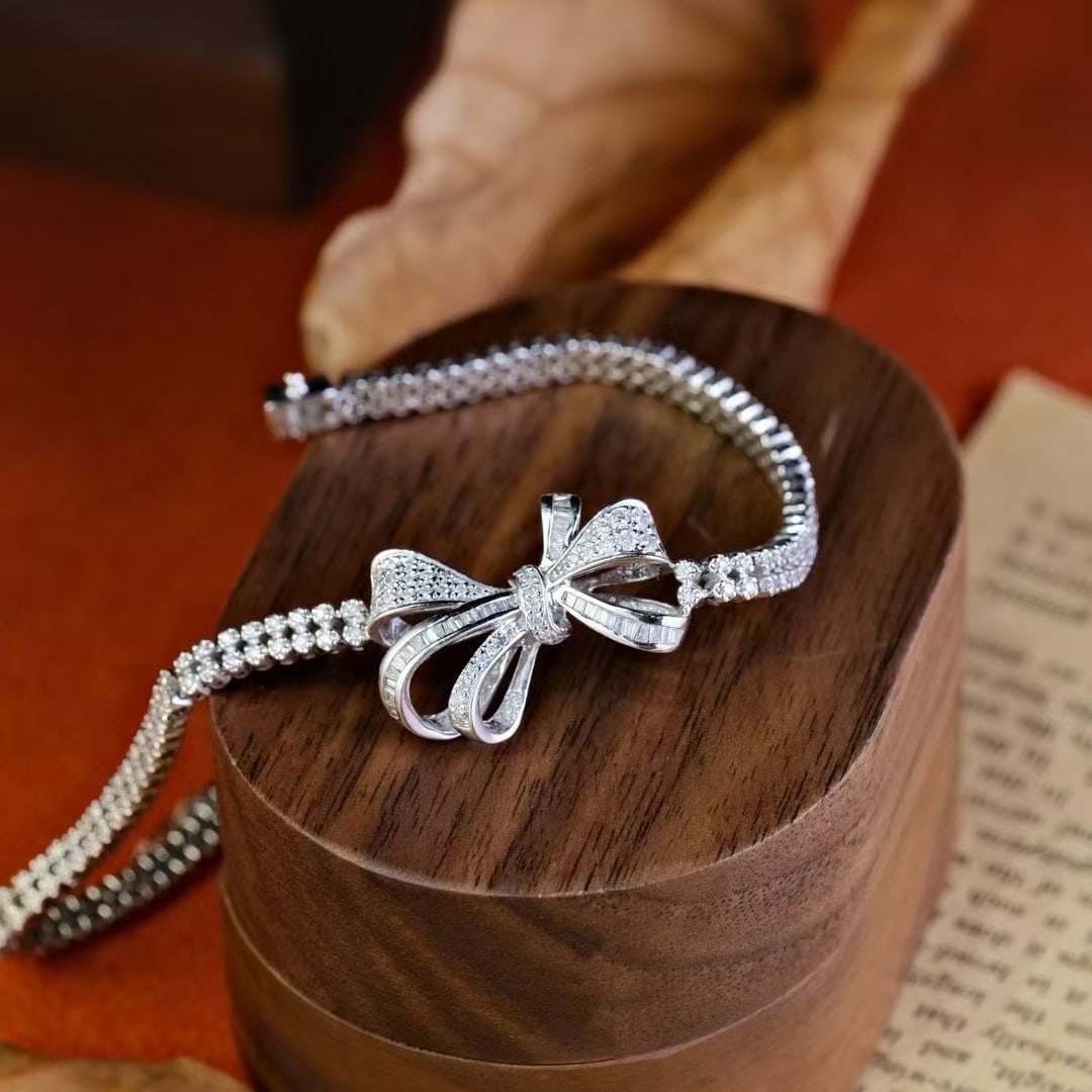 14k Gold 1.8 Ct Natural H Diamond Bracelet - 5