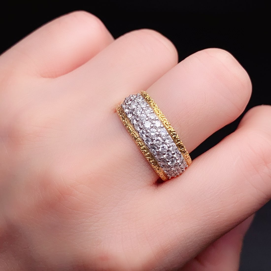 14k Gold 1.00 Ct Natural H Diamond Ring - 2