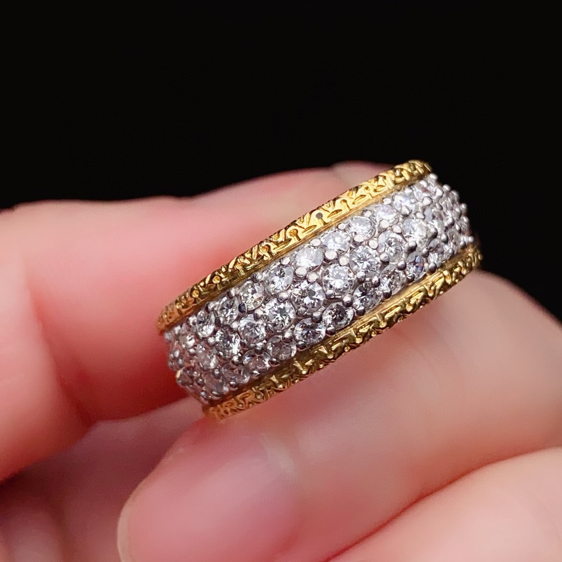 14k Gold 1.00 Ct Natural H Diamond Ring - 3