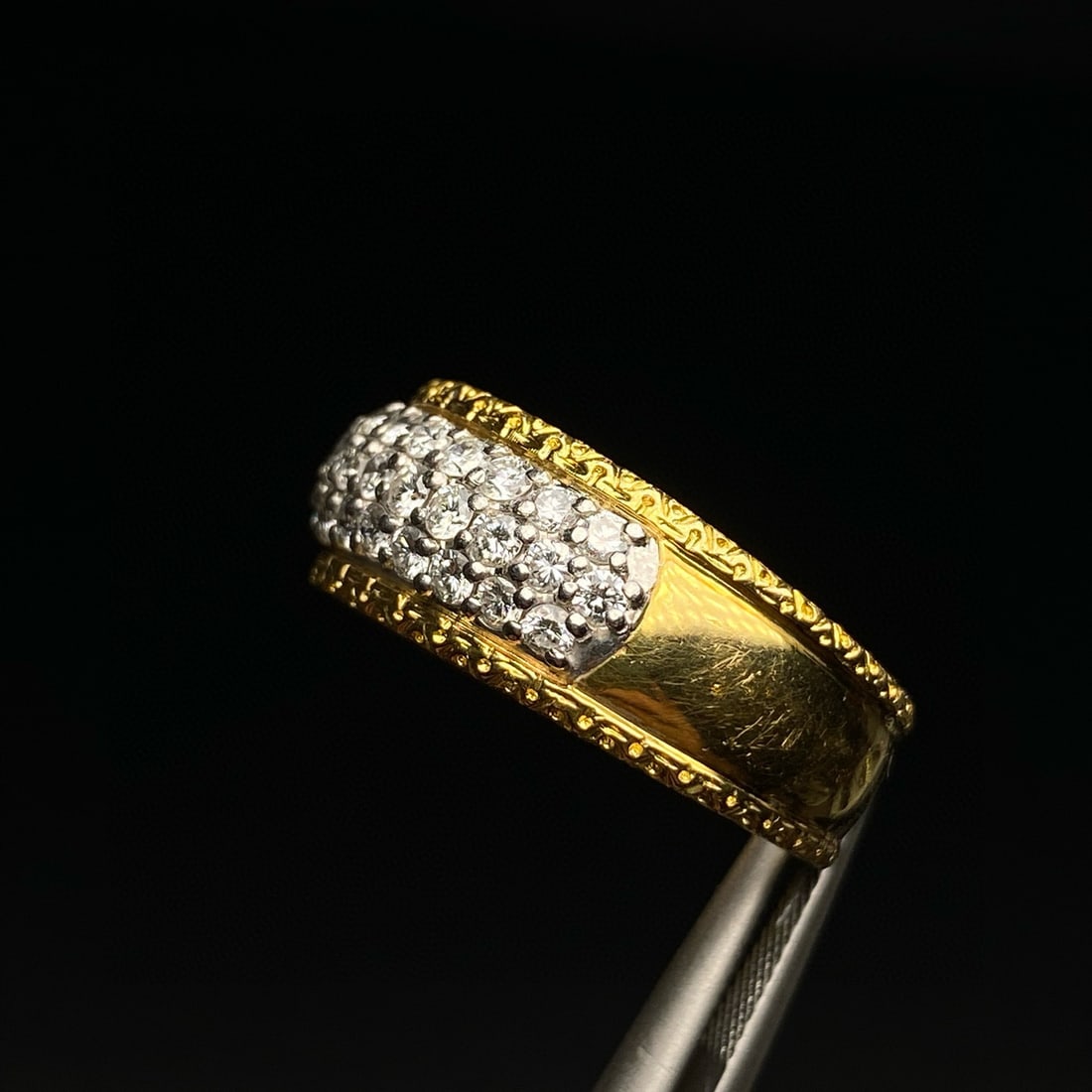 14k Gold 1.00 Ct Natural H Diamond Ring - 5