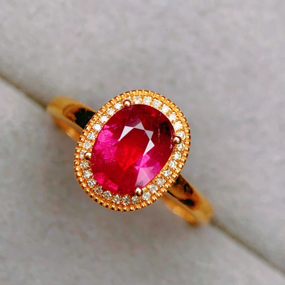 14k Gold 1.64 Ctw Natural Tourmaline & Diamond Ring - 4