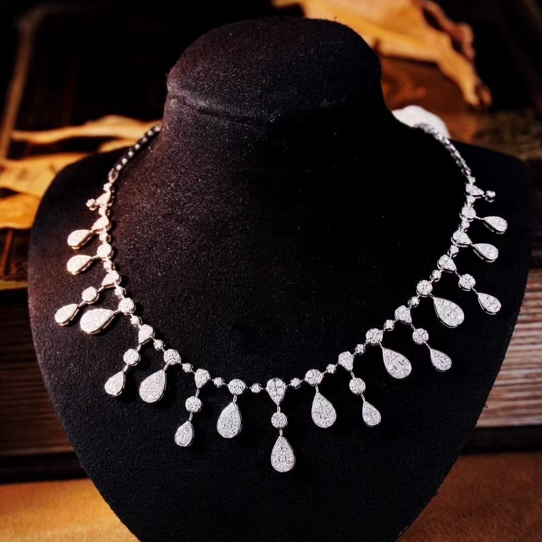 14k Gold 2.7 Ct Natural H Diamond Necklace (1 of 6)