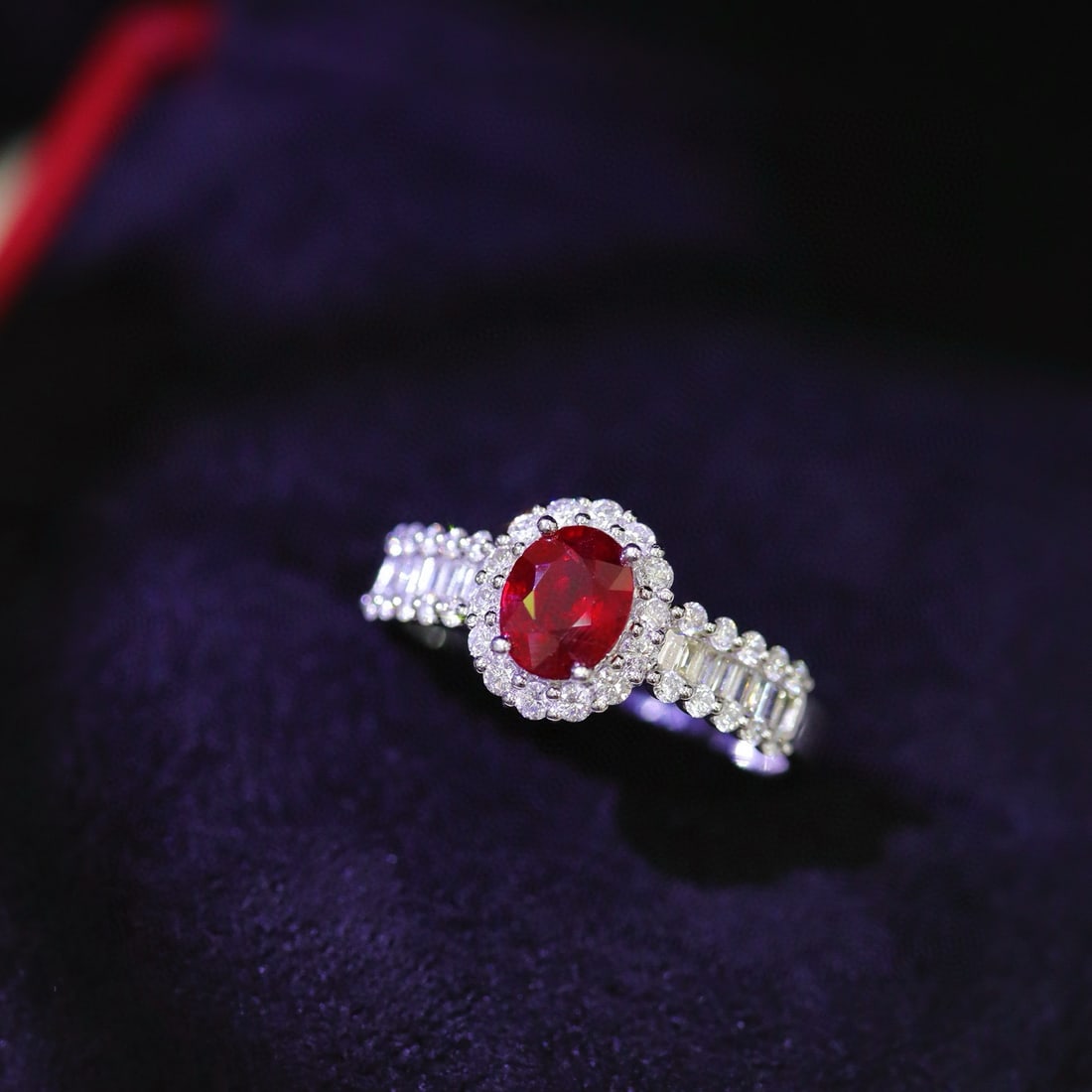 14k Gold 1.41 Ctw Natural Ruby & Diamond Ring (1 of 8)