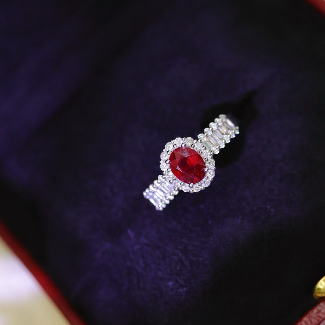 14k Gold 1.41 Ctw Natural Ruby & Diamond Ring - 5