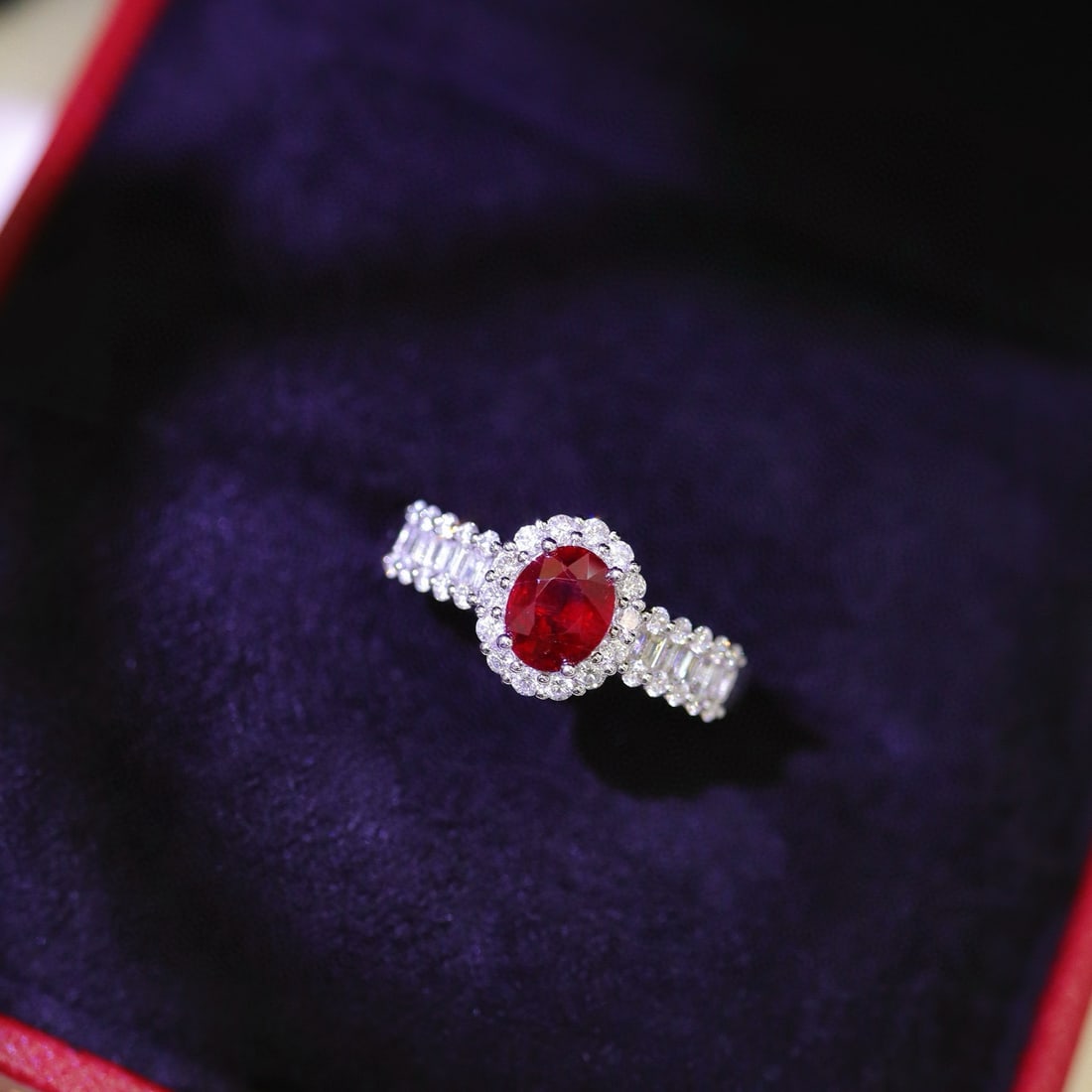 14k Gold 1.41 Ctw Natural Ruby & Diamond Ring - 7