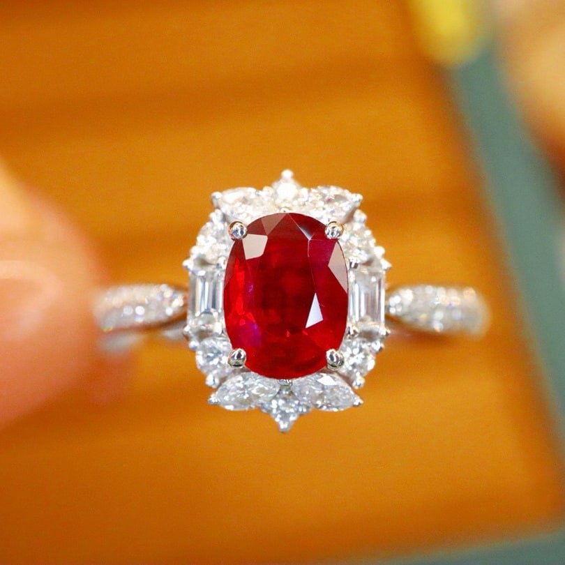 14k Gold 1.39 Ctw Natural Ruby & Diamond Ring (1 of 5)