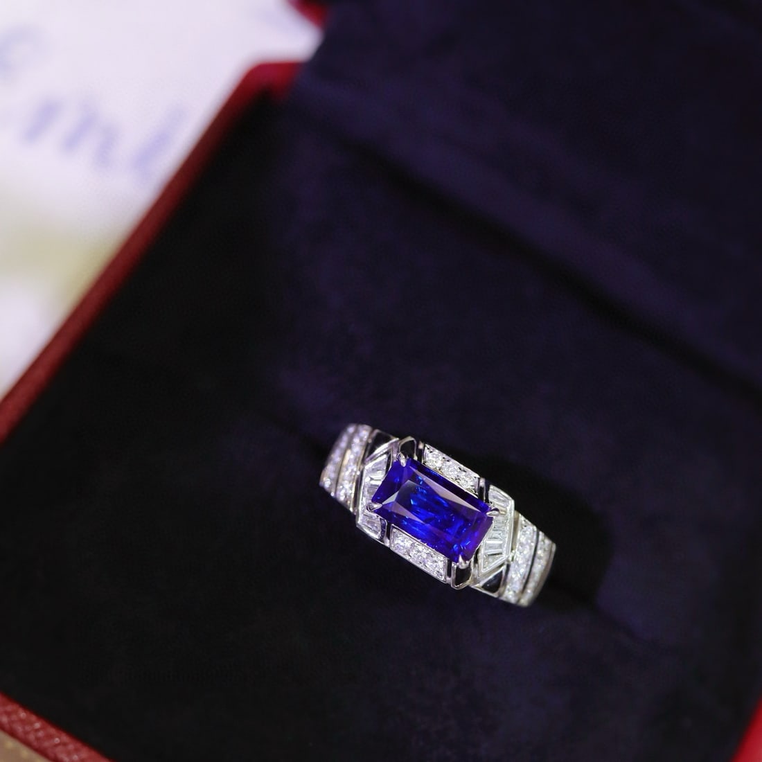 14k Gold 2.36 Ctw Natural Sapphire & Diamond Ring - 8