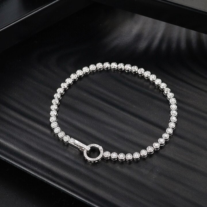 14k Gold 1.2 Ct Natural H Diamond Bracelet (1 of 8)