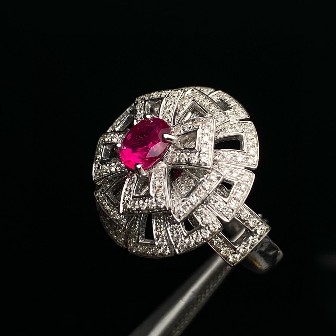 14k Gold 1.73 Ctw Natural Ruby & Diamond Ring - 5