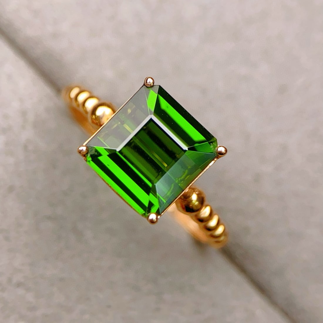 14k Gold 3.3 Ct Natural Tourmaline Ring - 4