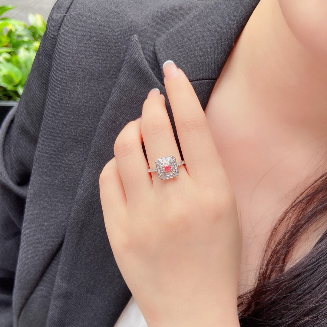 14k Gold 0.42 Ctw Natural Pink Diamond & Diamond Ring - 3