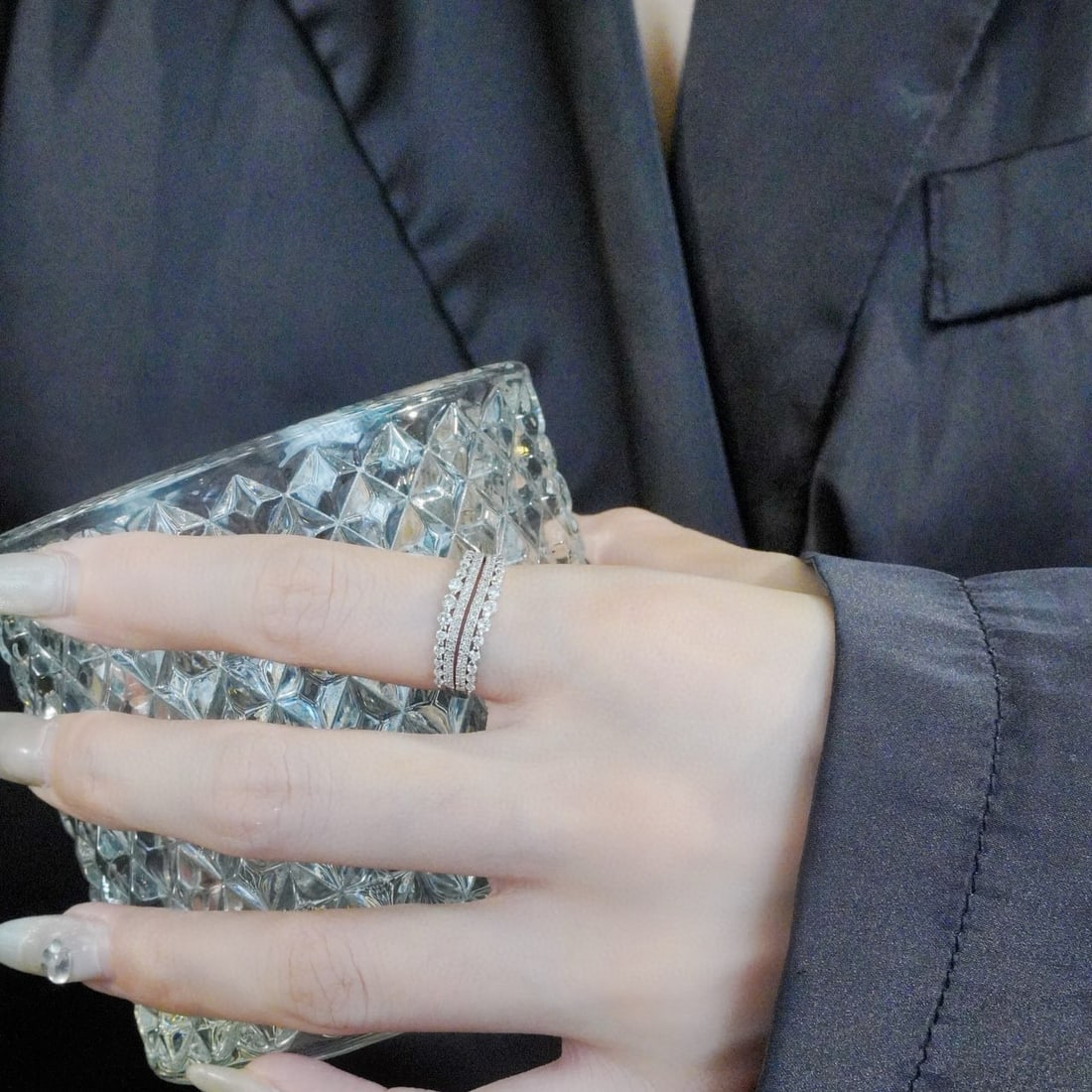 14k Gold 0.68 Ct Natural H Diamond Ring - 5