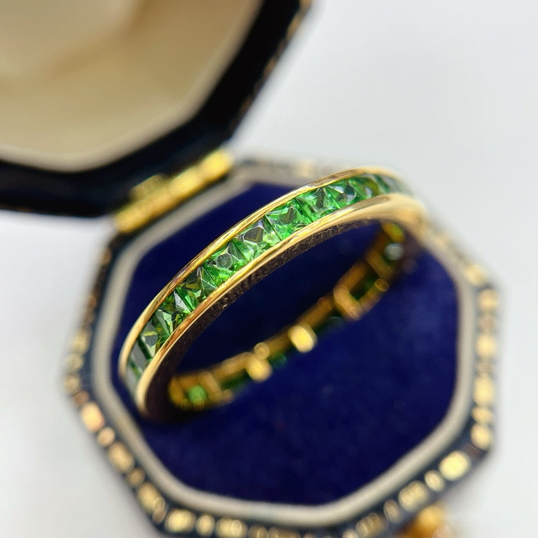 14k Gold 2.20 Ct Natural Tsavorite Ring - 3