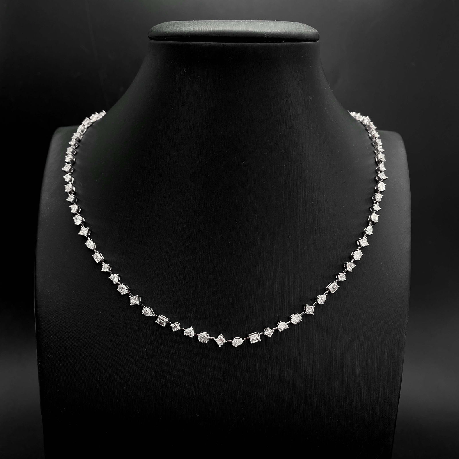 14k Gold 9.00 Ct Natural F Diamond Necklace (1 of 6)