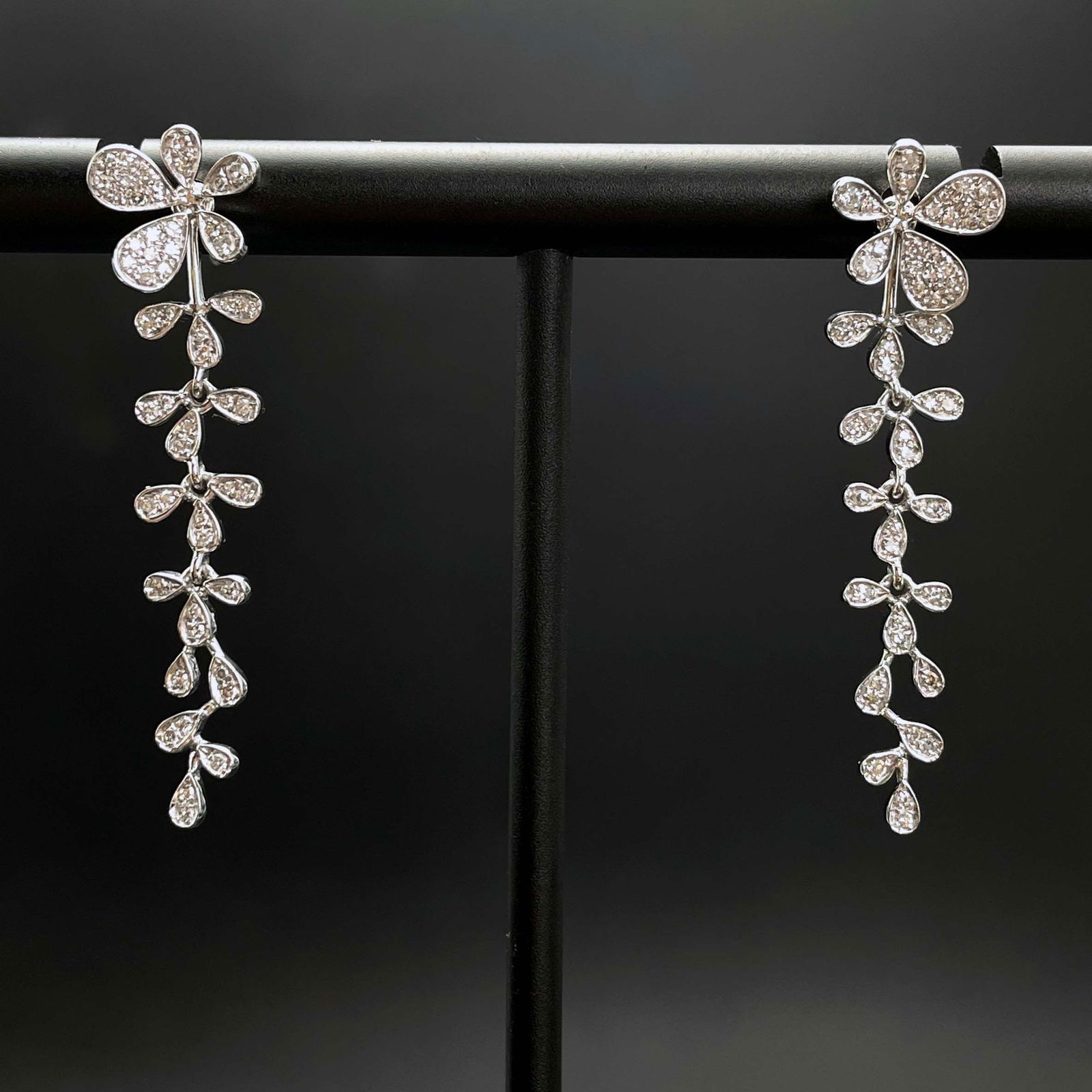 14k Gold 0.40 Ct Natural H Diamond Earrings (1 of 6)