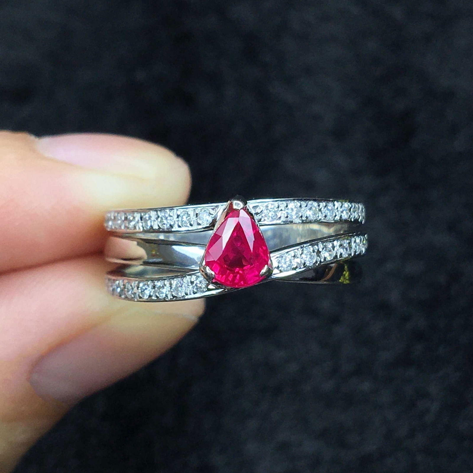 14k Gold 1.46 Ctw Natural Ruby & Diamond Ring (1 of 5)
