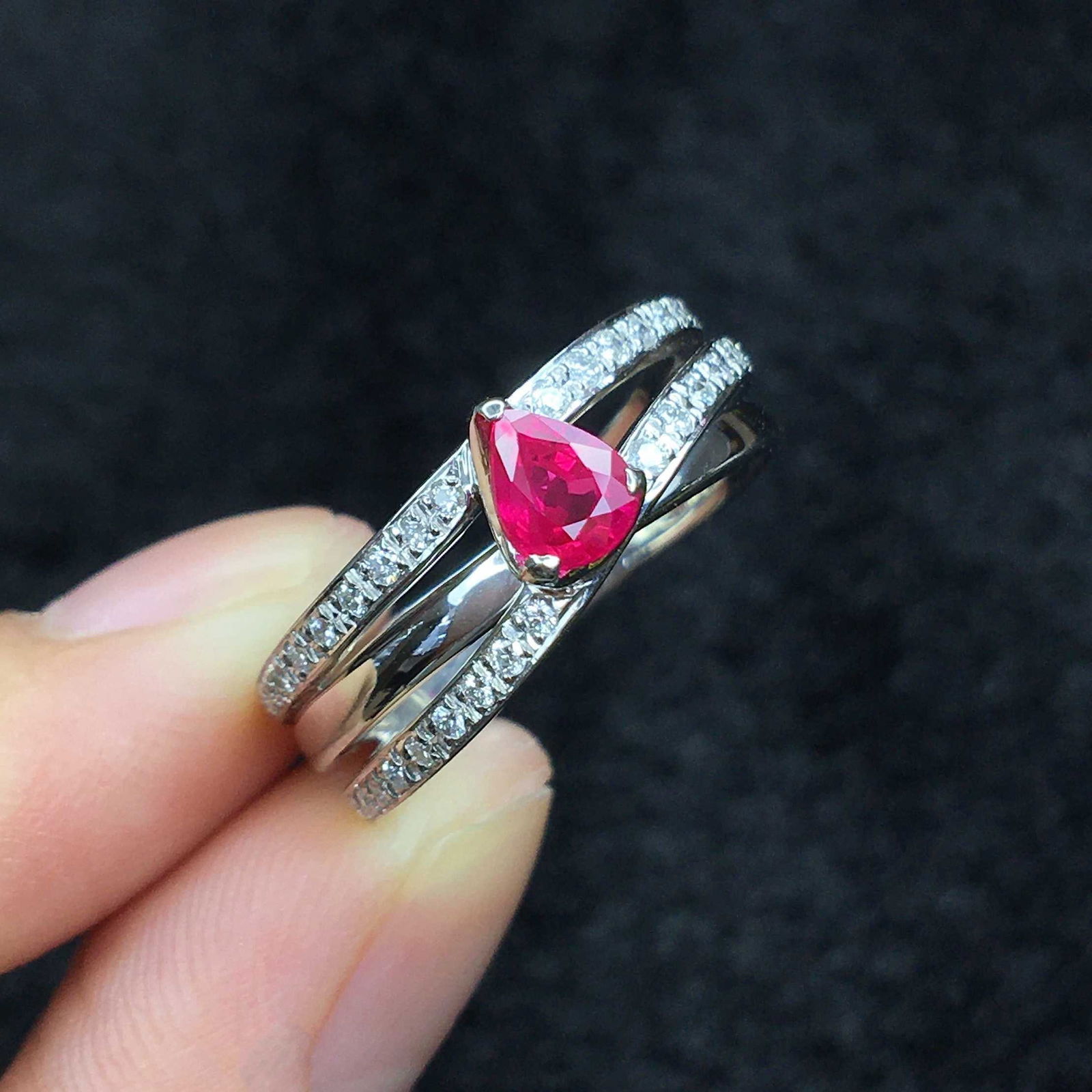 14k Gold 1.46 Ctw Natural Ruby & Diamond Ring - 2