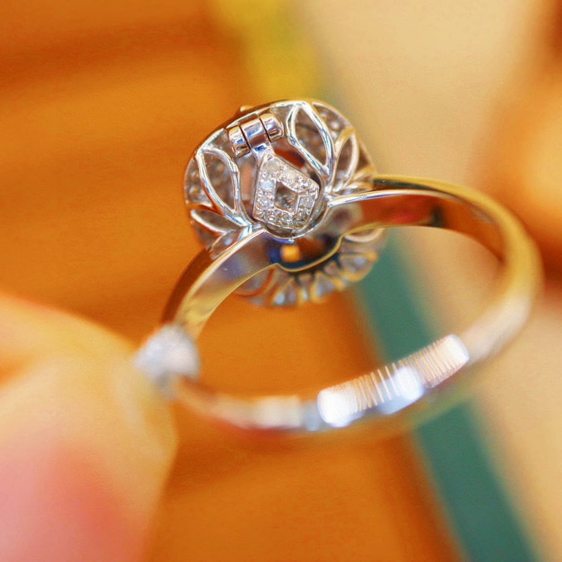 14k Gold 1.82 Ctw Natural Sapphire & Diamond Ring/pendant( Without Chain ) - 6