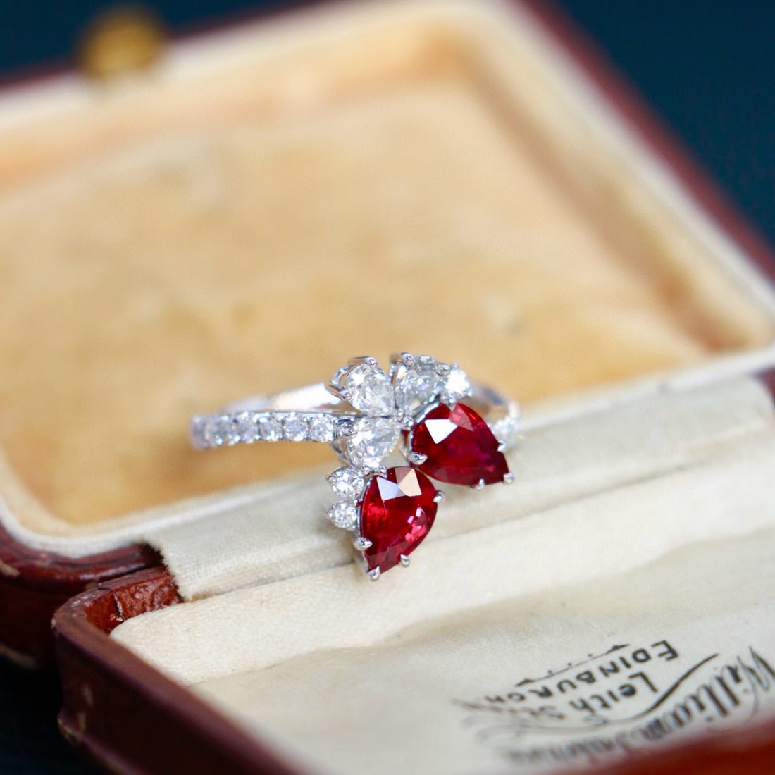 14k Gold 1.95 Ctw Natural Ruby & Diamond Ring - 4