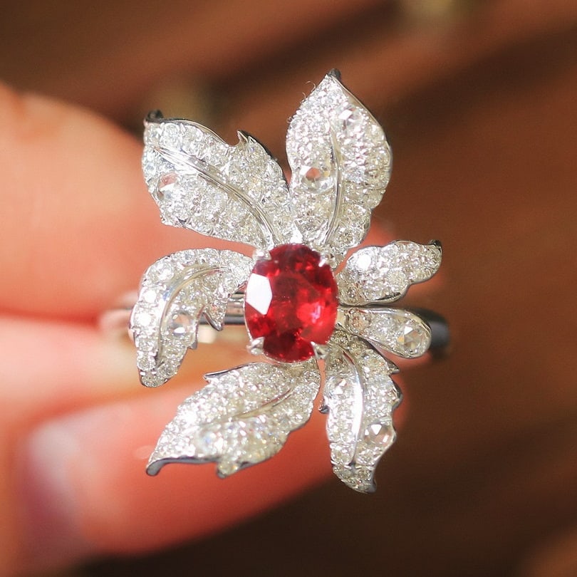 14k Gold 1.75 Ctw Natural Ruby & Diamond Ring - 5