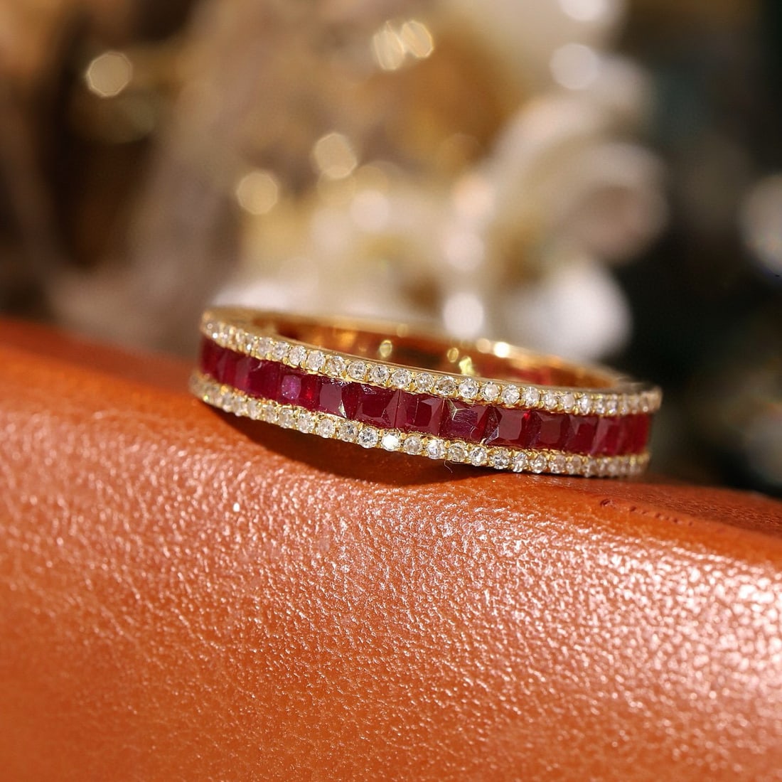 14k Gold 1.40 Ctw Natural Ruby & Diamond Ring - 3