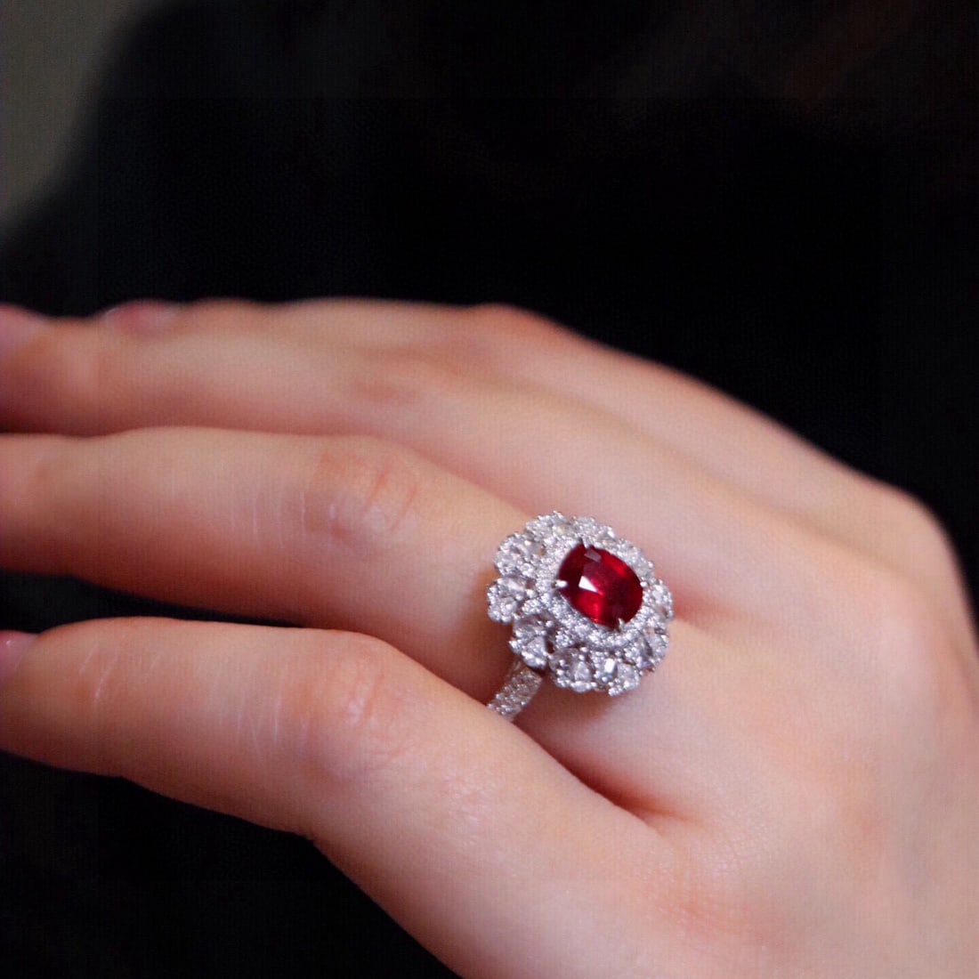 14k Gold 1.81 Ctw Natural Ruby & Diamond Ring/pendant( Without Chain ) - 4