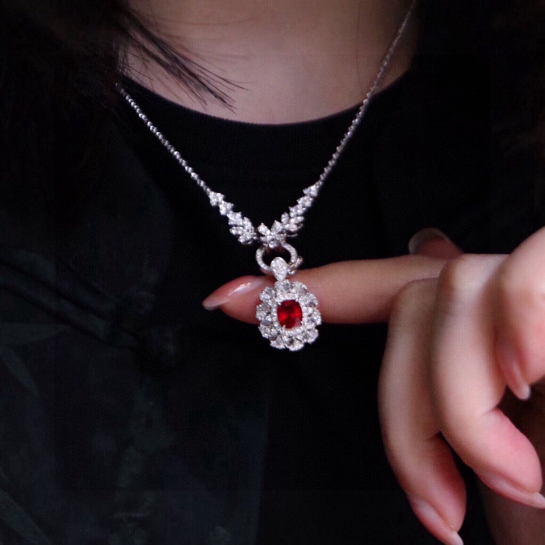 14k Gold 1.81 Ctw Natural Ruby & Diamond Ring/pendant( Without Chain ) - 8