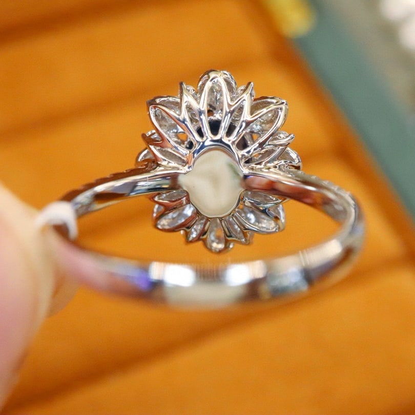 14k Gold 2.08 Ctw Natural Sapphire & Diamond Ring - 4