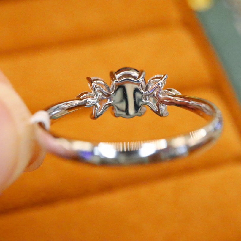 14k Gold 1.10 Ctw Natural Sapphire & Diamond Ring - 4