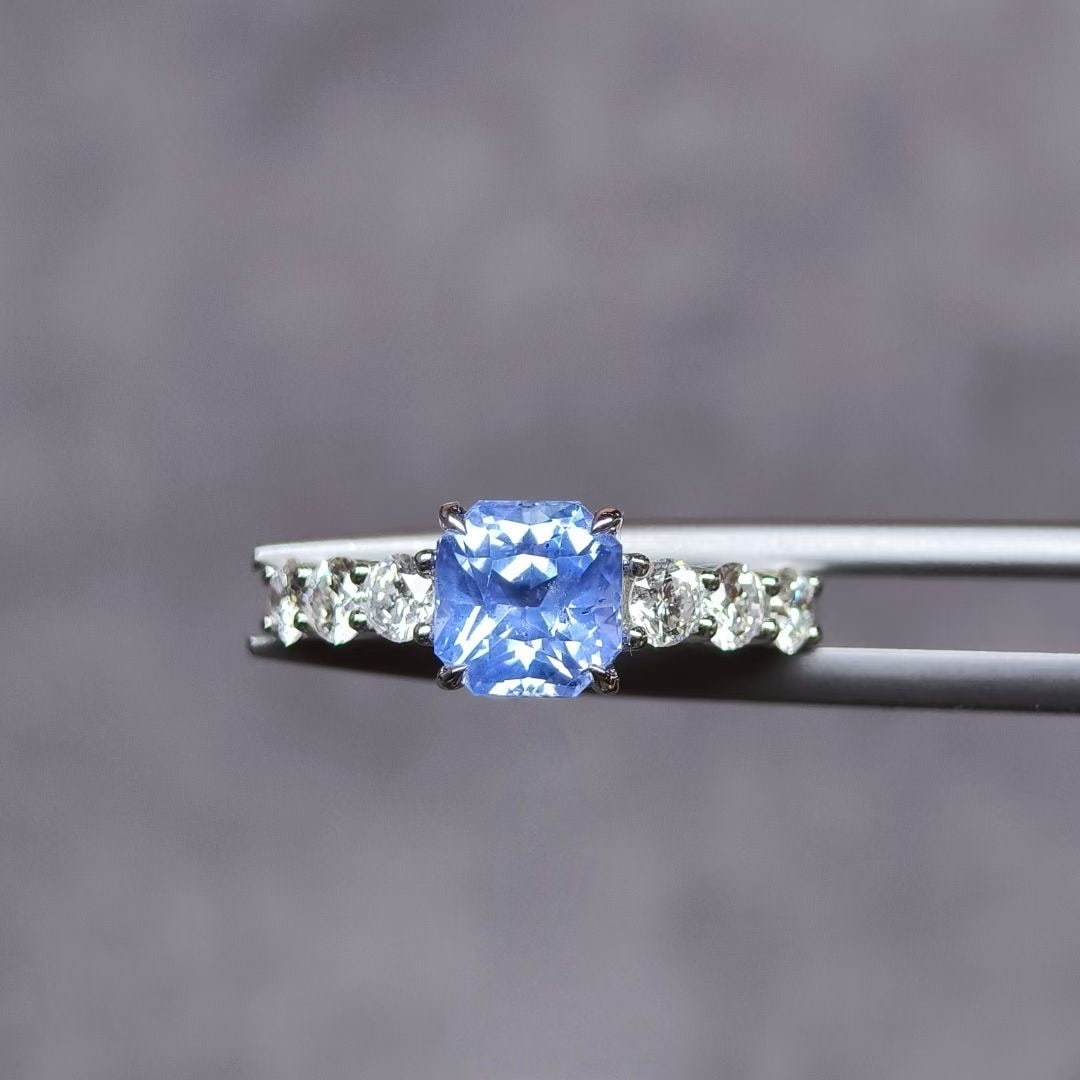 14k Gold 2.67 Ctw Natural Sapphire & Diamond Ring (1 of 4)