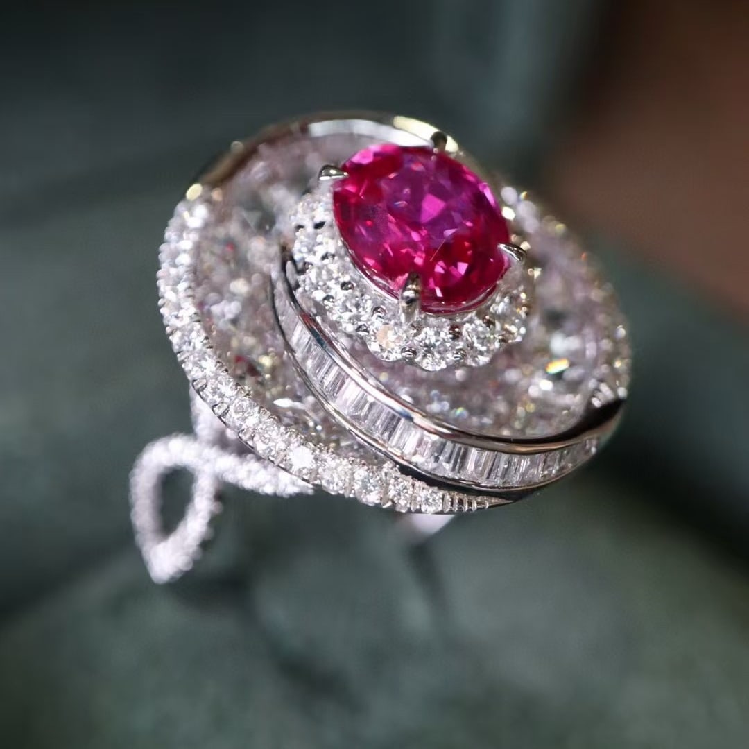 14k Gold 3.63 Ctw Natural Sapphire & Diamond Ring - 3