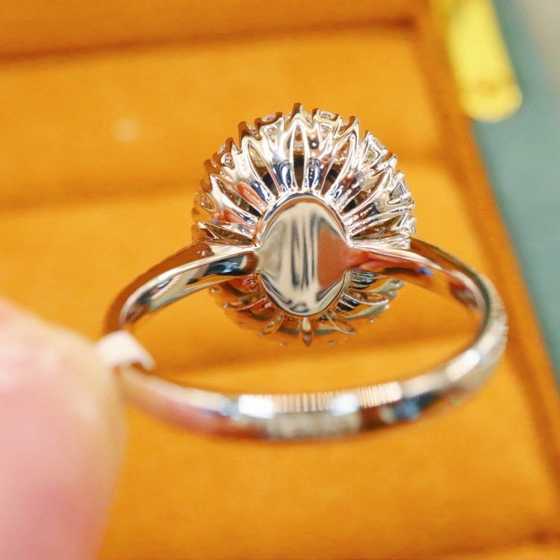 14k Gold 3.40 Ctw Natural Sapphire & Diamond Ring - 4