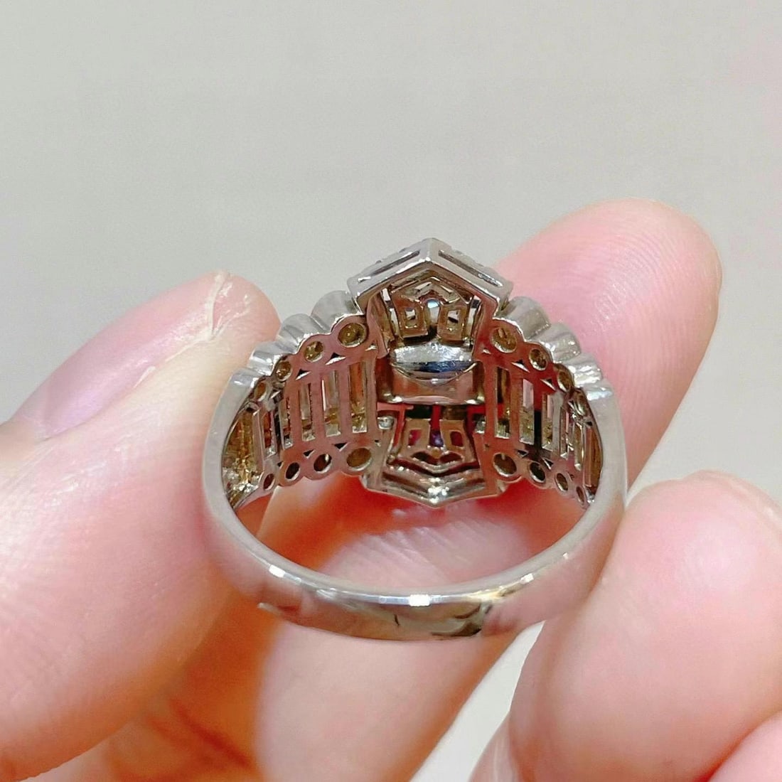 14k Gold 3.92 Ctw Natural Sapphire & Sapphire Ring - 5