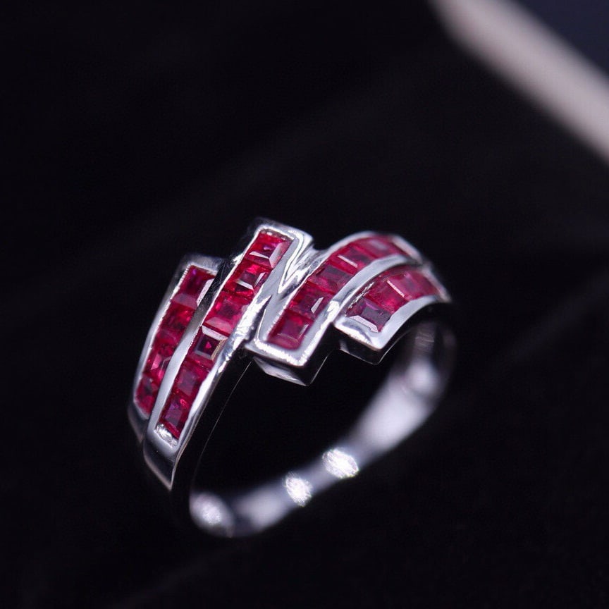 14k Gold 1.12 Ct Natural Ruby Ring - 4