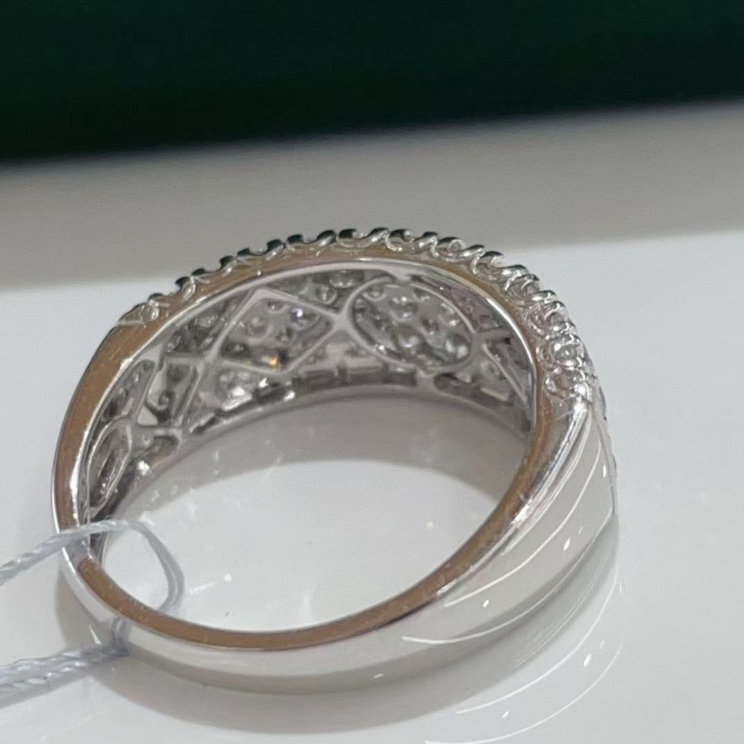 14k Gold 1 Ct Natural H Diamond Ring - 5