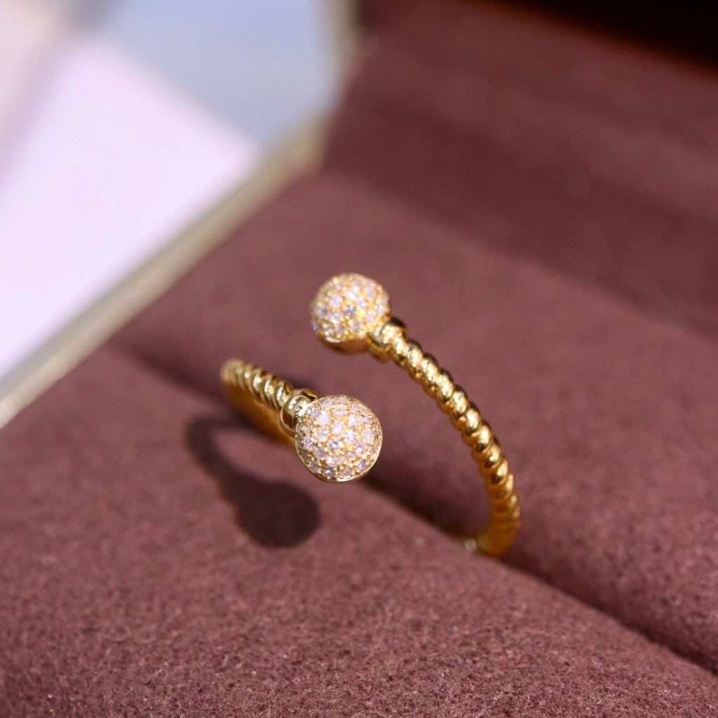 14k Gold 0.15 Ct Natural H Diamond Ring - 3