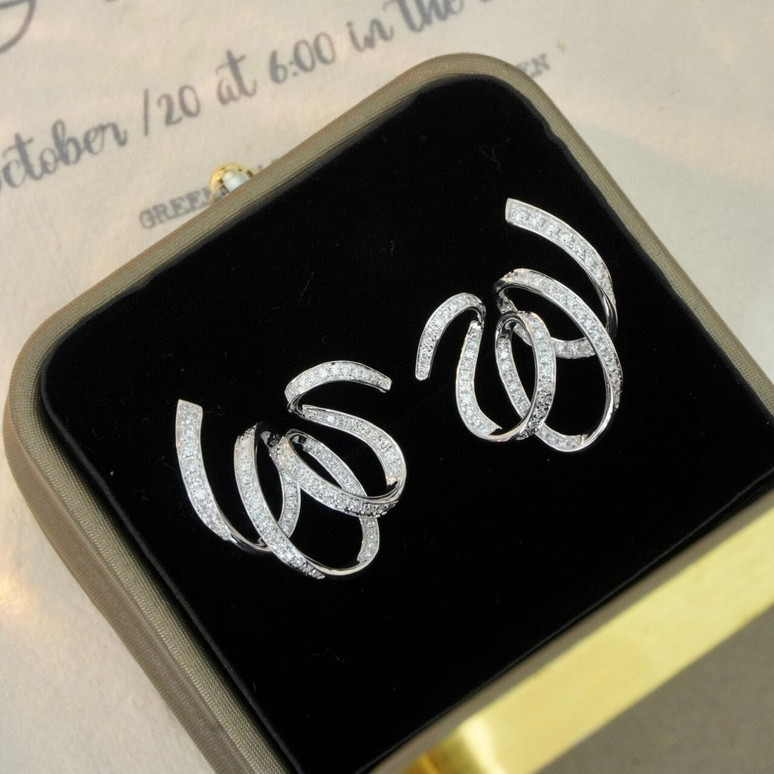 14k Gold 0.84 Ct Natural H Diamond Earrings (1 of 9)