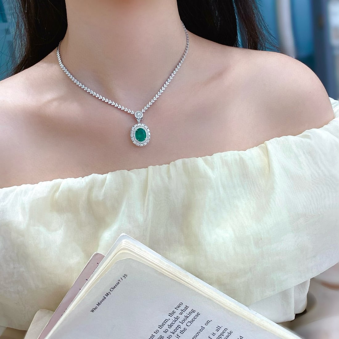 14k Gold 4.32 Ctw Vivid Green Natural Emerald & Diamond Ring/pendant( Without Chain ) - 3