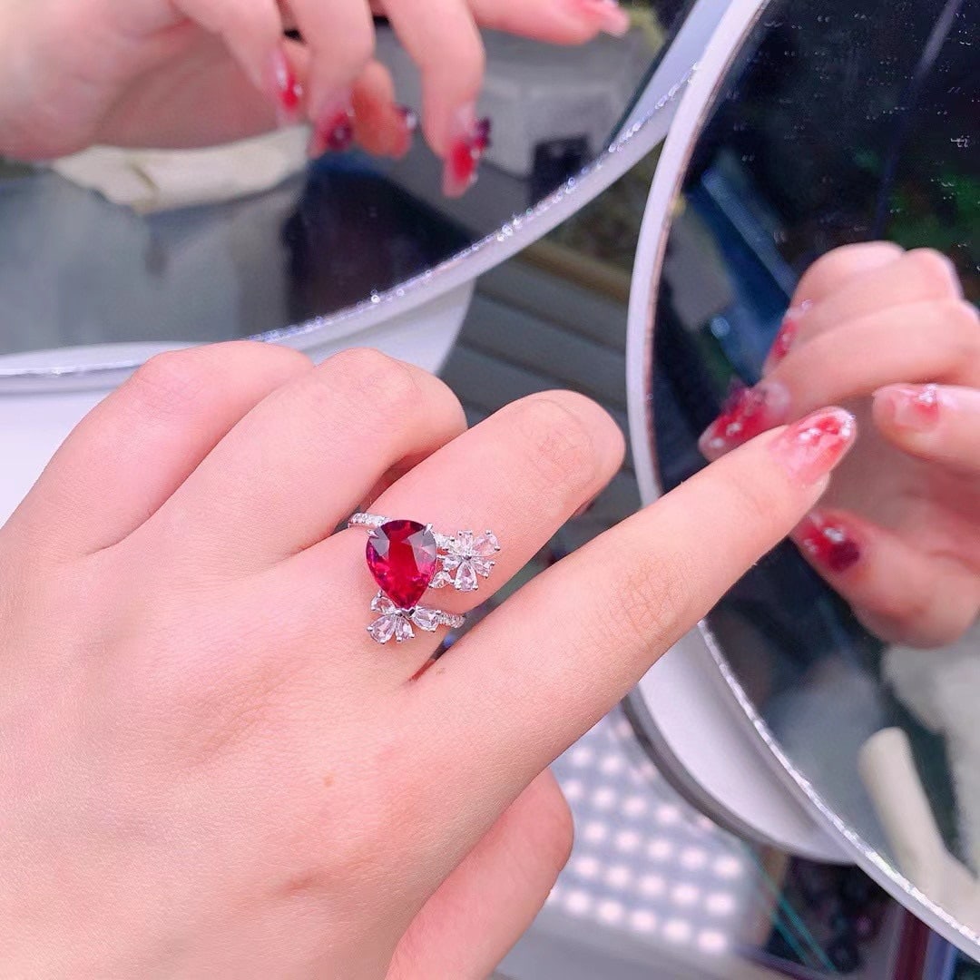 14k Gold 3.95 Ctw Natural Tourmaline & Diamond Ring - 5